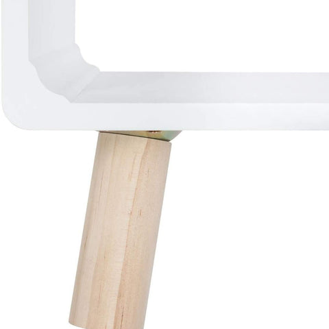Set 2 Tavolini Bassi In Legno Bianco – foto 4
