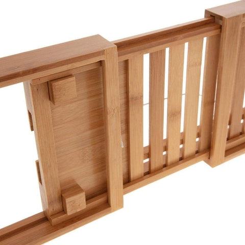 Vassoio per Vasca da Bagno Estensibile in Bambu 70/105x22cm – foto 4