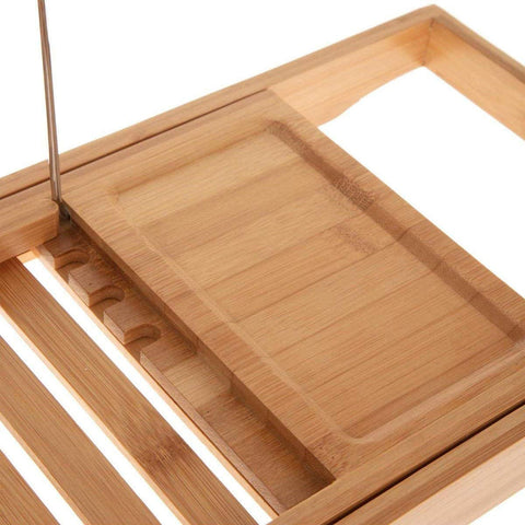 Vassoio per Vasca da Bagno Estensibile in Bambu 70/105x22cm – foto 6